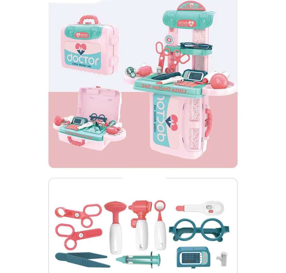 Set de joaca doctor Rovo 975, 3 in 1, trusa de doctor, 20 piese [2]