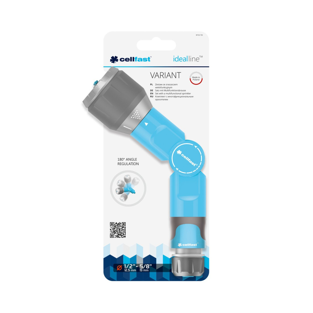 Set duza multifunctionala Cellfast VARIANT IDEAL, conectori 1 2   - 5 8 [4]