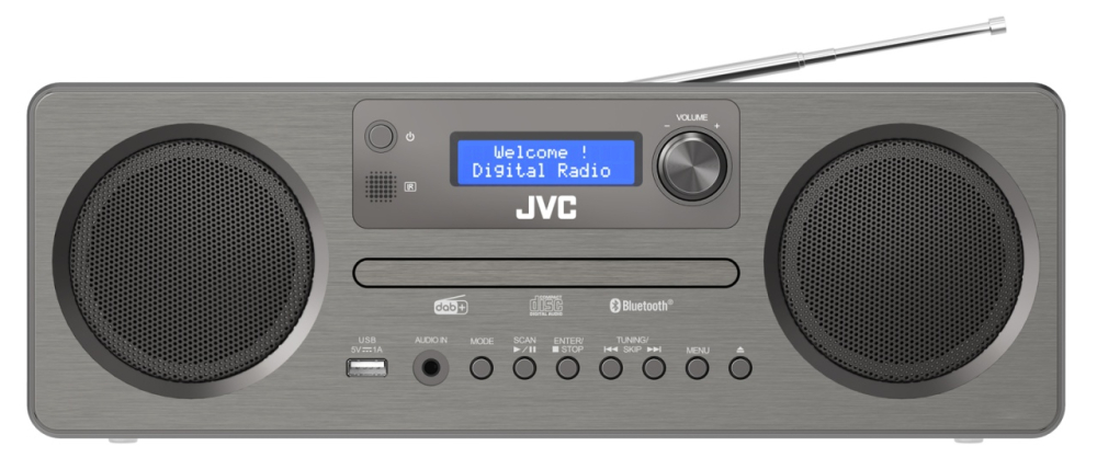 Sistem audio JVC ALL-IN-ONE RD-E861B-DAB, Tuner Digital Dab+/FM, 10 W RMS, Unitate CD, USB, Bluetooth 5.0, negru/gri [2]
