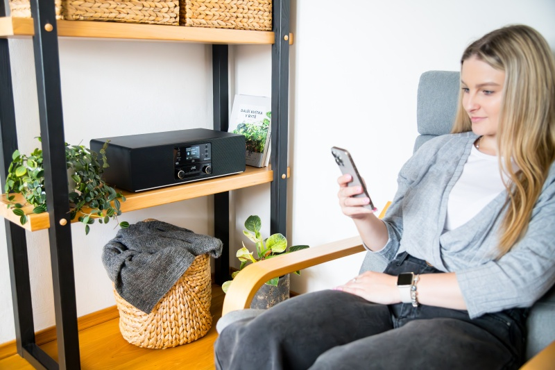 Sistem audio JVC ALL-IN-ONE RD-E984B, 2 x 25W, Radio internet, Tuner Digital Dab+/FM, Unitate CD, Bluetooth, Negru [7]