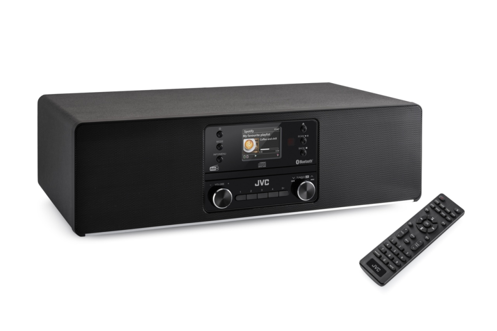 Sistem audio JVC ALL-IN-ONE RD-E984B, 2 x 25W, Radio internet, Tuner Digital Dab+/FM, Unitate CD, Bluetooth, Negru [2]