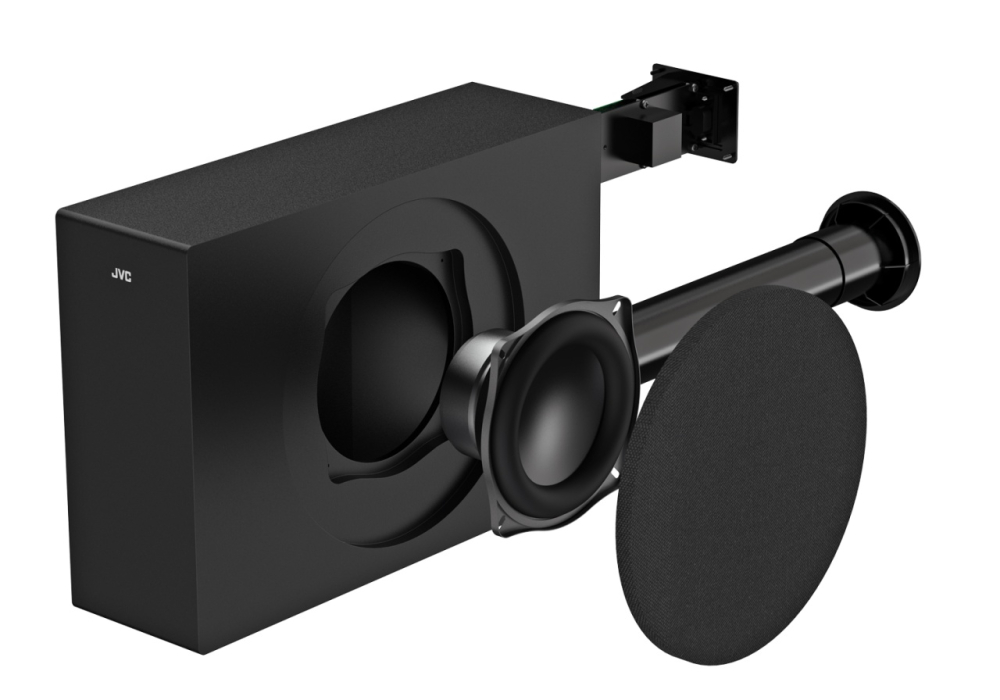 Soundbar 2.1 JVC H-E434B, RMS 200 W, USB, Subwoofer, Bluetooth, Surround Dolby Digital, telecomanda [7]