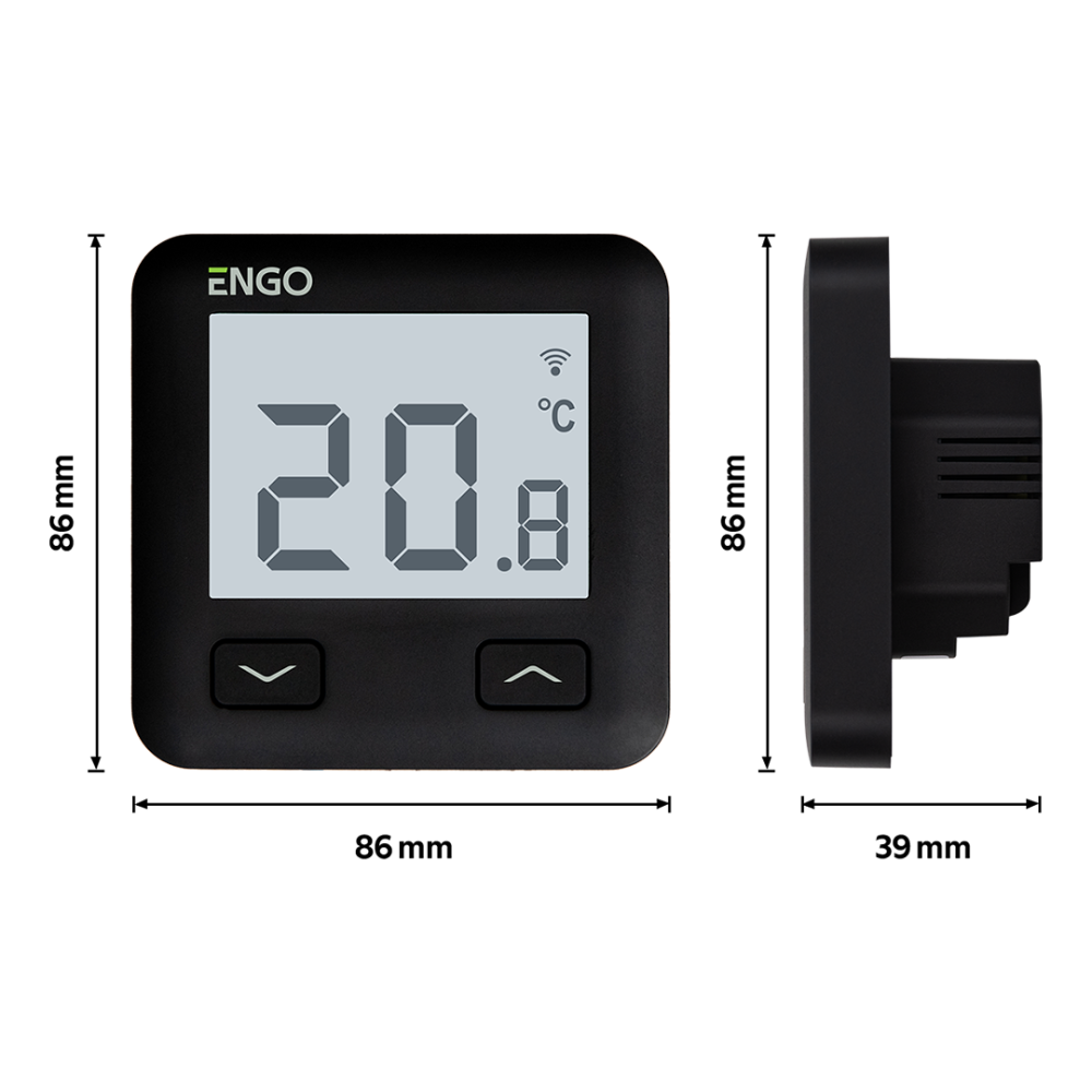 Termostat de camera ENGO E10, wifi și bluetooth, negru, incastrabil, 230V [3]