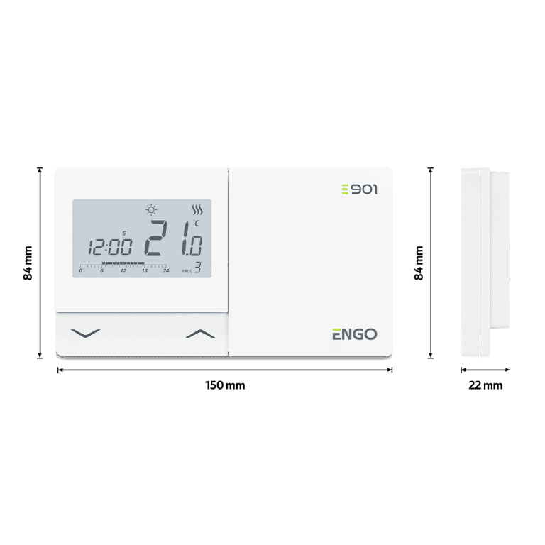 Termostat progrmabil, aparent, cu fir ENGO E901  [3]