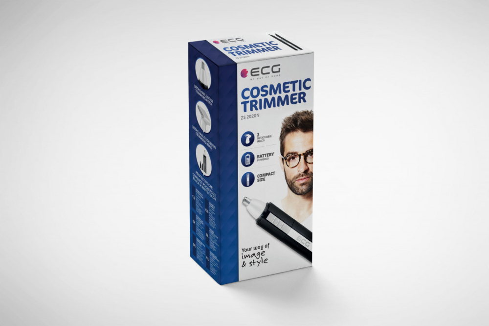 Trimmer pentru nas si urechi ECG ZS 2020N, 2 capete, lame din otel inoxidabil [7]