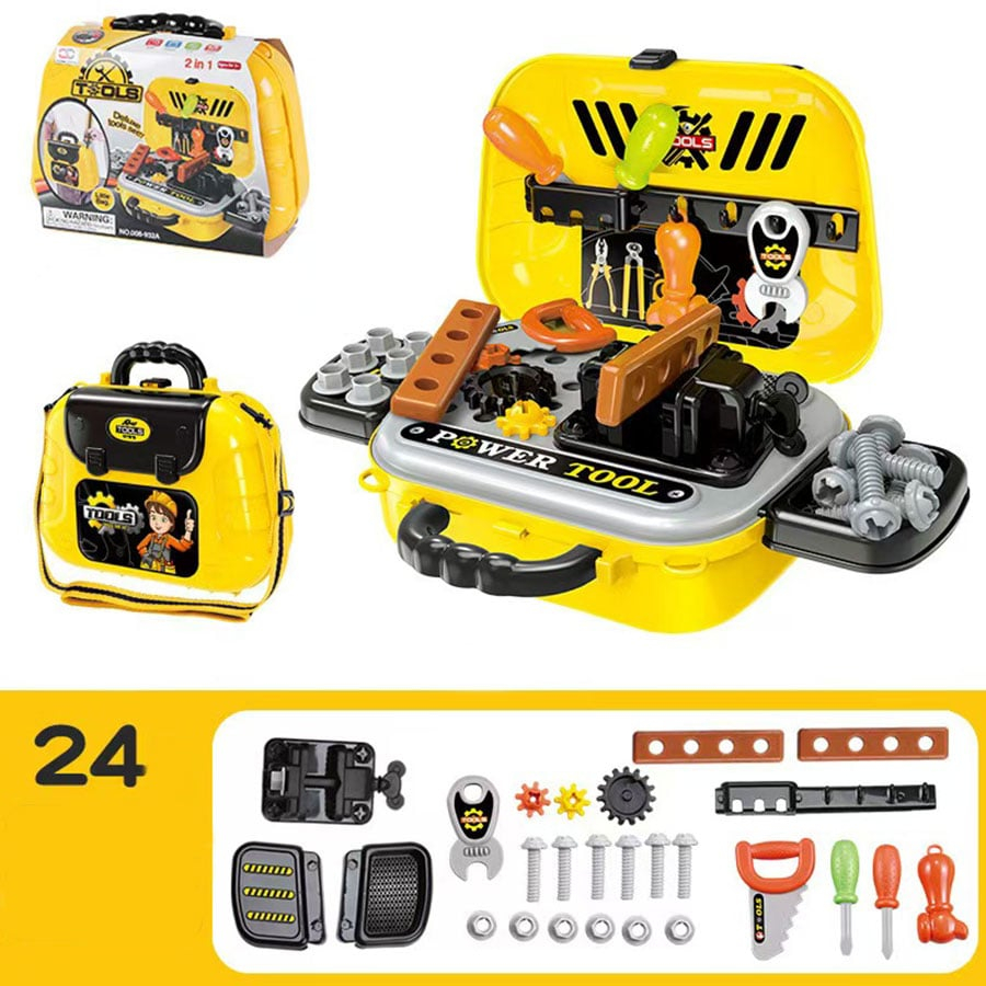 Trusa scule jucarie Rovo 916, cu unelte si accesorii, 24 piese [2]