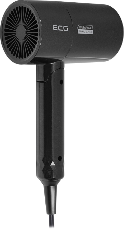 Uscator de par cu ionizare ECG Modifica Nera, 1600 W, 2 niveluri de temperatura, concentrator, negru [3]