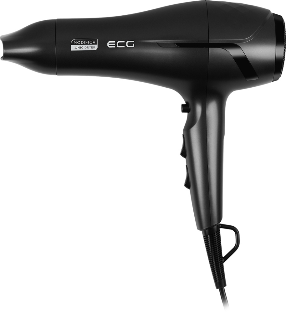 Uscator de par cu ionizare ECG Modifica Nera Grande+, 2200 W, 2 viteze, 3 niveluri de temperatura, difuzor, negru [3]