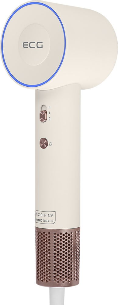 Uscator de par cu ionizare ECG Modifica Sonica, 1600 W, motor BLDC 110.000 rot/min, indicator temperatura, concentrator magnetic [7]