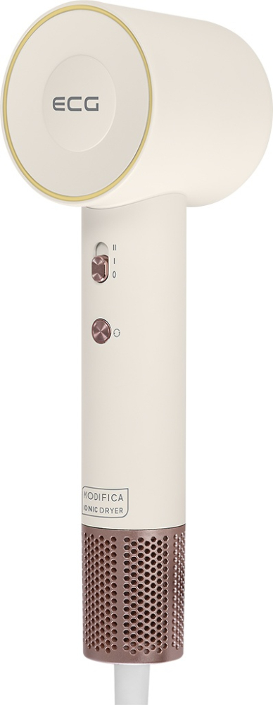 Uscator de par cu ionizare ECG Modifica Sonica, 1600 W, motor BLDC 110.000 rot/min, indicator temperatura, concentrator magnetic [9]