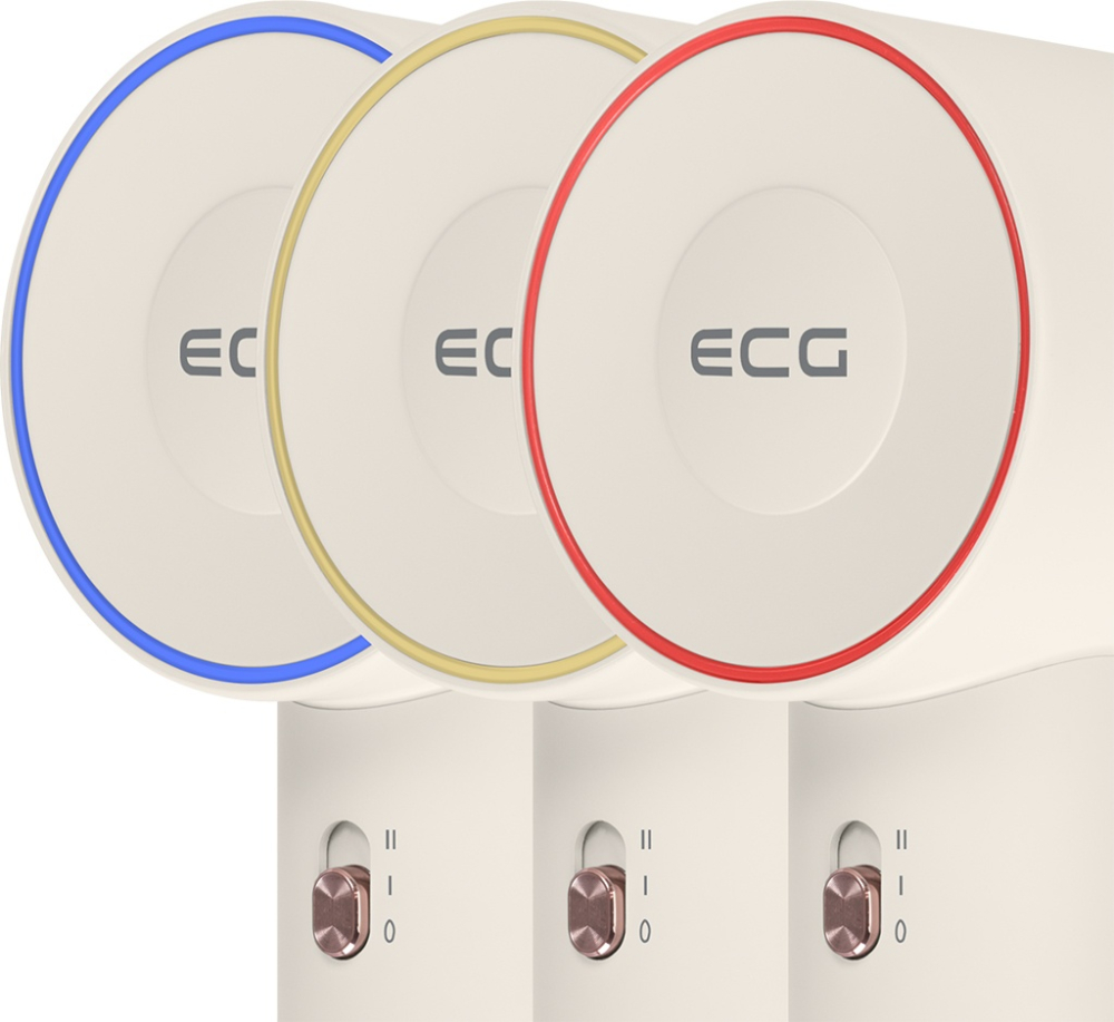 Uscator de par cu ionizare ECG Modifica Sonica, 1600 W, motor BLDC 110.000 rot/min, indicator temperatura, concentrator magnetic [10]