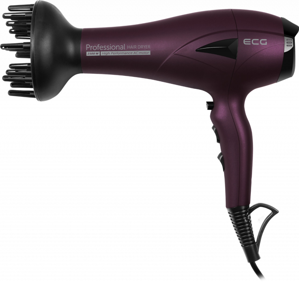 Uscator de par ECG VV 3121 Professional cu ionizare, 2100 W, 2 viteze, 3 setari de temperatura [10]