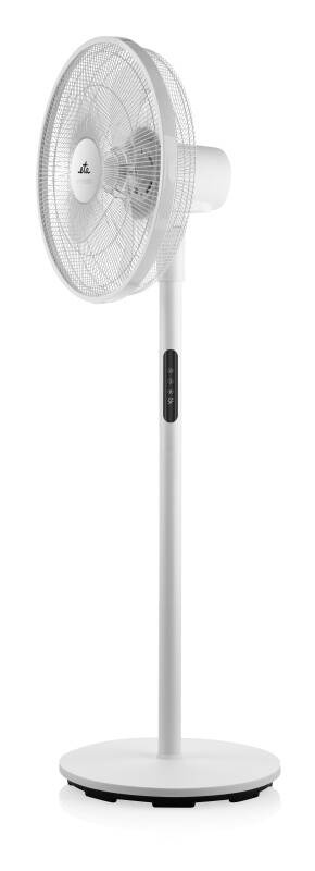 Ventilator cu picior ETA Breezo 460790000, design de lux, 60 W, 45 cm, 4 viteze, 5 palete, oscilatie, temporizator, LED, telecomanda, alb [4]
