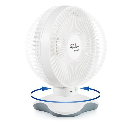 Ventilator de birou Gallet VEN6 Blizzard, 15 cm, 3 viteze, oscilatie, 5 W, alimentare prin cablu USB [3]