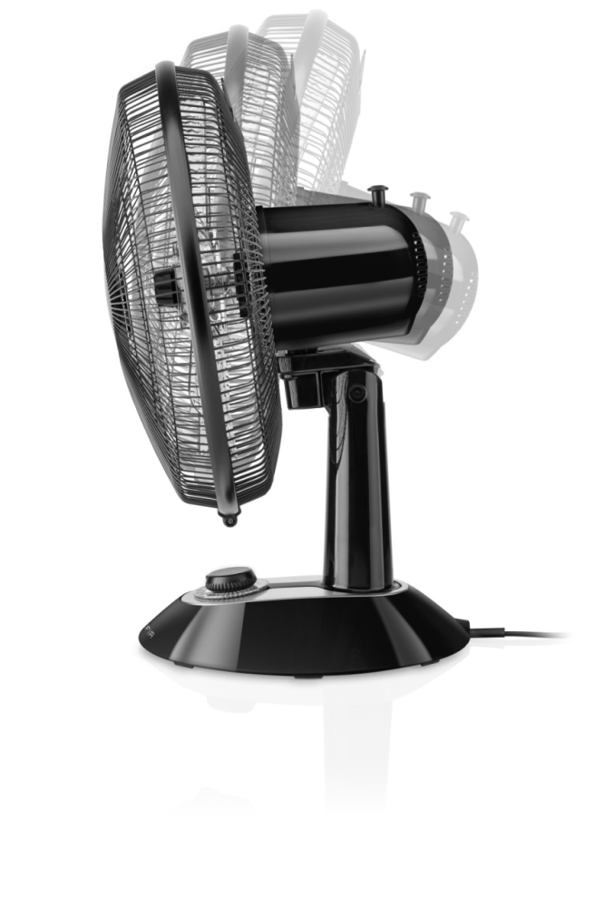 Ventilator de masa ETA Zefir 1607 90010, 45W, 30 cm, 5 palete, 4 moduri de suflare a aerului, oscilatie, negru [5]