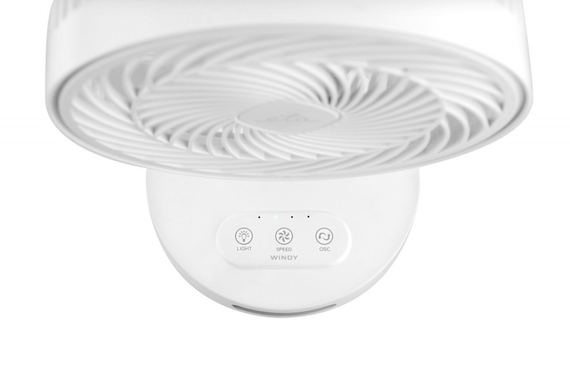 Ventilator de masa fara fir ETA Windy 0607 90000, 16.6 cm, 3 viteze, iluminare LED, alb [8]