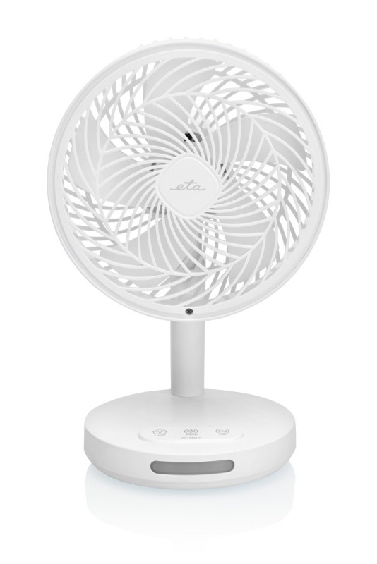 Ventilator de masa fara fir ETA Windy 0607 90000, 16.6 cm, 3 viteze, iluminare LED, alb [3]