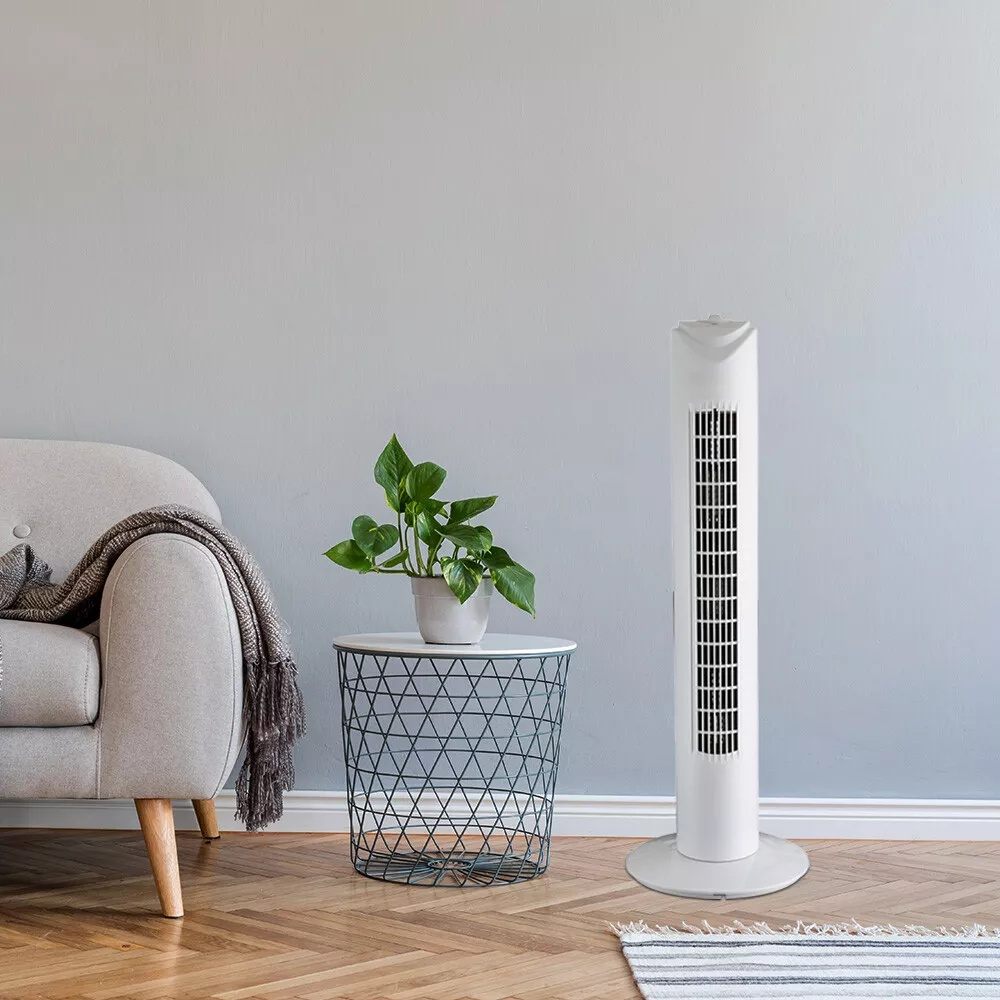 Ventilator turn LENTZ 80043, 45W, 81cm, 3 viteze, oscilatie, alb [8]