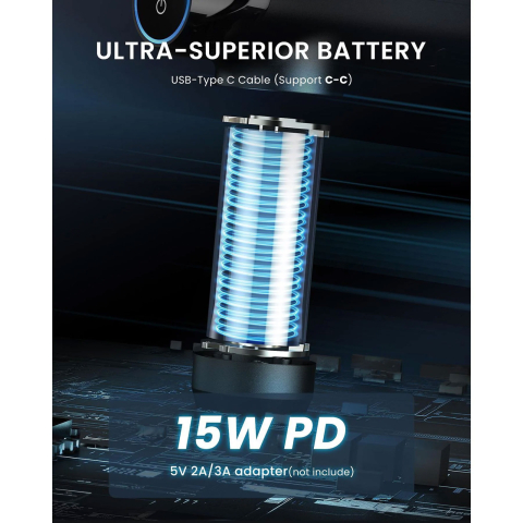 Aparat de masaj Gun Renpho Thermacool Power+, Incalzire si racire, 6 capete, 5 viteze, Control din telefon Bluetooth [3]