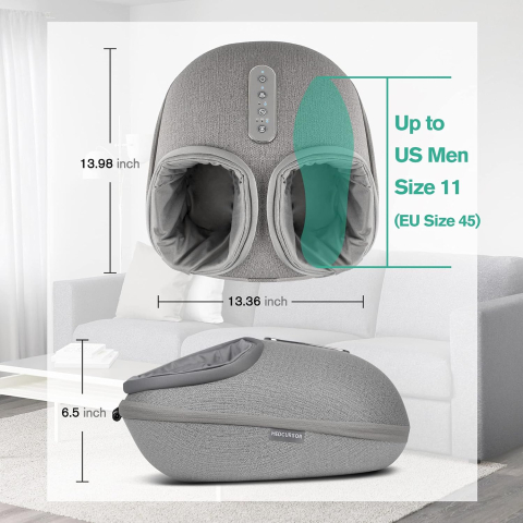 Aparat de masaj picioare Medcursor A02-FM04, Masaj Shiatsu, caldura, compresie aer cu 2 niveluri, 3 moduri [5]