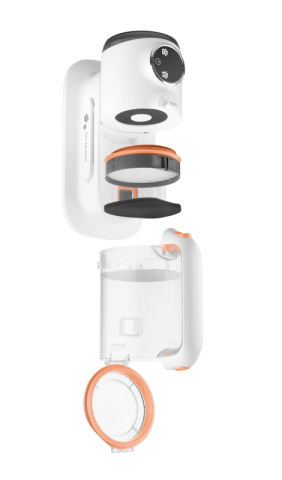 Aspirator 6 in 1 ETA Pet Master 4216 90000 pentru toaletarea animalelor de companie, silentios, alb/portocaliu [4]