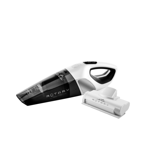 Aspiratoare de mana - Aspirator de mana ETA Rotary 1425 90000, baterie Li-ion 14,4 V, perie turbo, gri-alb