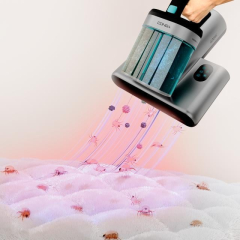 Aspirator UV de pat antiacarieni Cecotec Conga Rockstar 4000, 400W, 13000Pa, aer cald, depozit dublu [3]