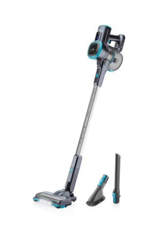 Aspirator vertical 2 in 1 ETA Fenix 1233 90000, baterie Li-Ion 25.2 V / 2200 mAh, recipient 0.6 l, gri cu albastru [2]