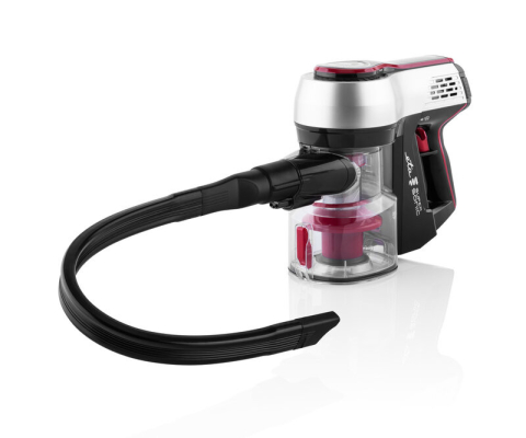 Aspirator vertical 2 in 1 fara fir ETA Elastic 2231, Li-ion 21.6 V, 0.45 l, tub flexibil, negru cu rosu [8]