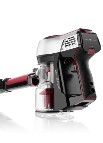 Aspirator vertical 2 in 1 fara fir ETA Elastic 2231, Li-ion 21.6 V, 0.45 l, tub flexibil, negru cu rosu [6]