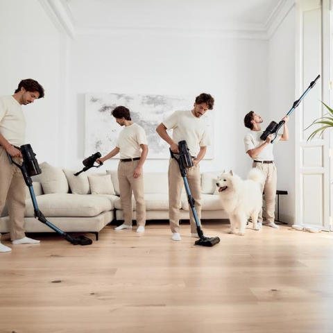 Aspirator vertical 4 in 1 Cecotec Conga Rockstar 6500 Century ErgoWet Animal, 630W, 37V Li-Ion, 30 kPa, Mop, Autonomie 100min, accesorii incluse [4]