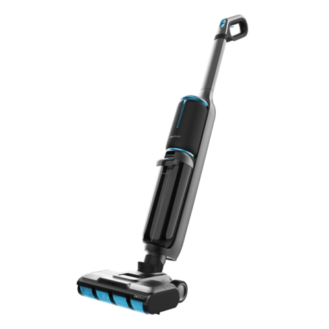 Aspiratoare - Aspirator vertical cu functie mop Cecotec FreeGo Wash&Vacuum Spray, 250W, Autonomie 30minute, 2 rezervoare, Baza cu autocuratare