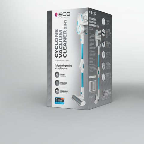 Aspirator vertical portabil 2 in 1 ECG VT 5220 Flex Clean, Cyclone, 22.2 V Li-ion, 150 W, HEPA H12 [4]