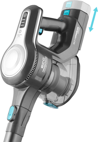 Aspirator vertical portabil 2in1 ECG VT 3630 Alan, 130 W, baterie Li-Ion 22.2 V, recipient 1.2 L, gri [9]