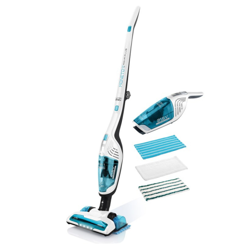 Aspiratoare verticale - Aspirator vertical si mop 3 in 1 fara fir ETA Moneto II AQUA PLUS 6453 90000, Li-ion 21.6 V, 0.55 l
