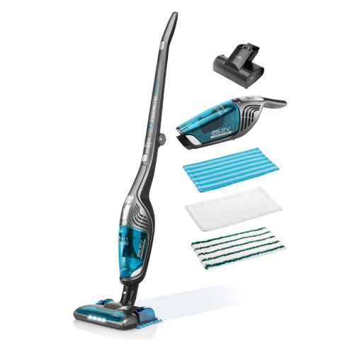 Aspiratoare verticale - Aspirator vertical si mop 3 in 1 fara fir ETA Moneto II AQUA PLUS 8453 90000, Li-ion 25,2 V, 0.55 l