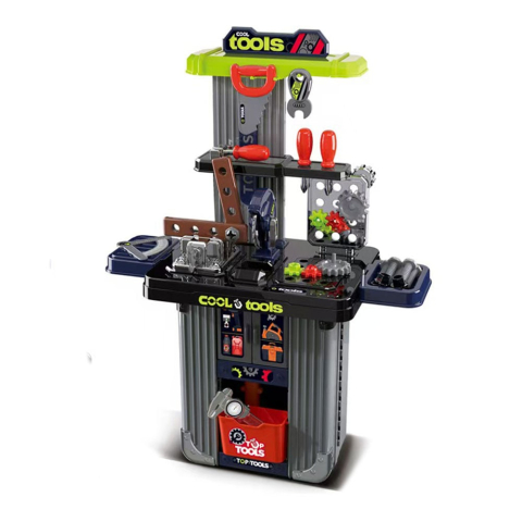 Banc de lucru jucarie Rovo 102A, cu unelte si accesorii, 42 piese [1]