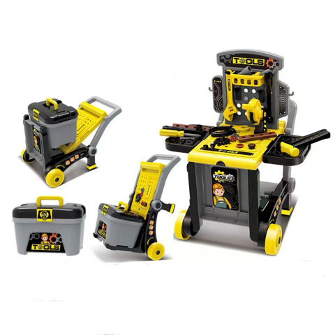 Banc de lucru jucarie Rovo 928, cu unelte si accesorii, 45 piese [1]