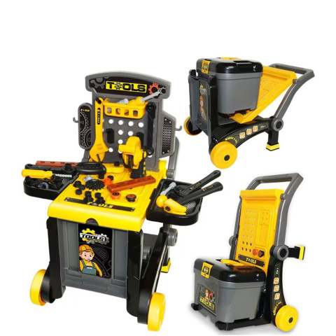Jucarii copii - Banc de lucru jucarie Rovo 928, cu unelte si accesorii, 45 piese