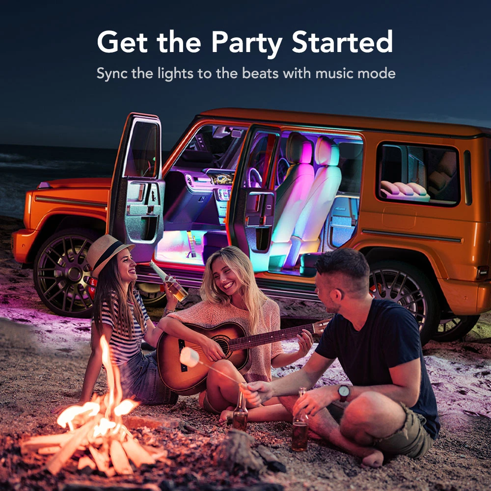 Banda LED Auto Govee  H7090 RGBIC, Sincronizare Muzica, Control App, 30 de scene [3]
