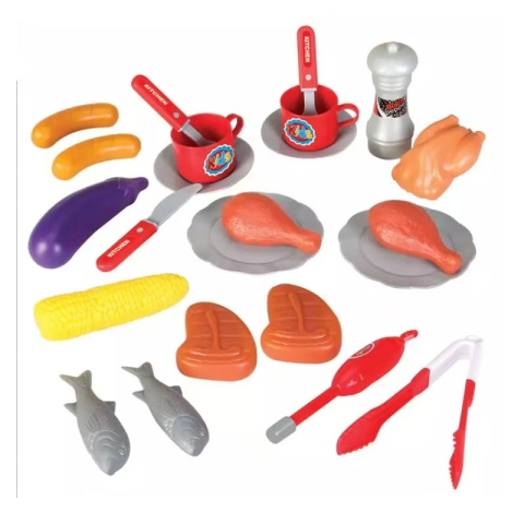 BBQ Grill Gratar jucarie Rovo 901A, lumini si sunete, 22 piese [3]