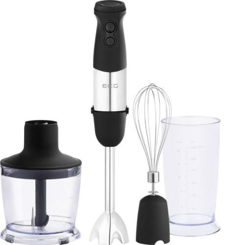 Blendere - Blender de mana ECG RM 750, 750 W, 2 viteze + TURBO, lame otel inoxidabil