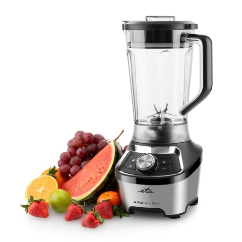 Blendere - Blender de masa ETA Vital Blend Mini II 5100 90000, 1200W, 1.85 litri, 3 programe, otel inoxidabil, negru