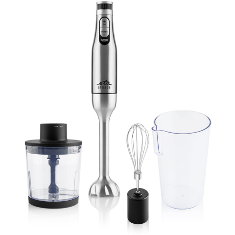 Blendere - Blender vertical 3 in 1 ETA Spesso II 3215 90000, 1200 W, 6 viteze plus TURBO, otel inoxidabil, negru