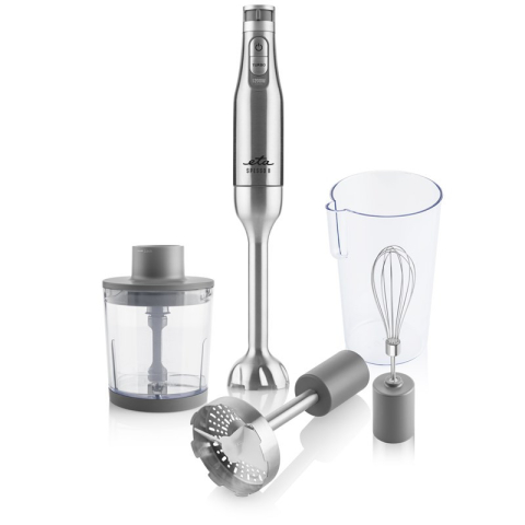 Blendere - Blender vertical 4 in 1 ETA Spesso II 4215 90000, 1200 W, 6 viteze plus TURBO, otel inoxidabil, gri