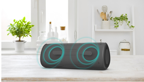 Boxa portabila JVC XS-E423B, 24 W, Bluetooth, IPX5, iluminare cu LED-uri, negru [9]