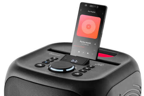 Boxa portabila JVC XS-EP314B, 60W, LED, Bluetooth, Karaoke, AUX, intrare USB, TWS, Microfon, Negru [2]