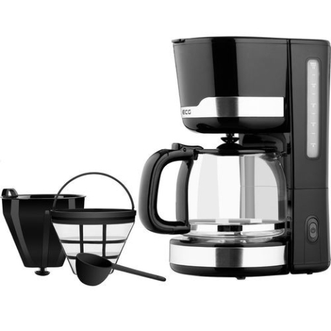 Cafetiera ECG KP 2115 , 1000 W, 1.5 L, 12 cesti, vas din sticla [1]