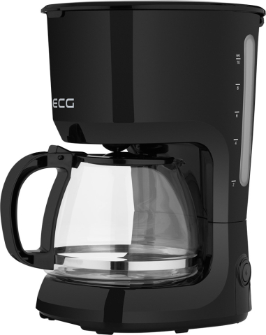 Bucatarie - Cafetiera ECG KP 2116 Easy, 750 W, 1.25 L, 10 cesti, bol din sticla, filtru permanent