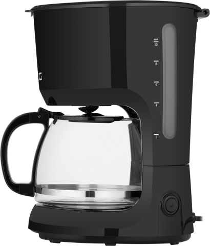 Cafetiera ECG KP 2116 Easy, 750 W, 1.25 L, 10 cesti, bol din sticla, filtru permanent [1]